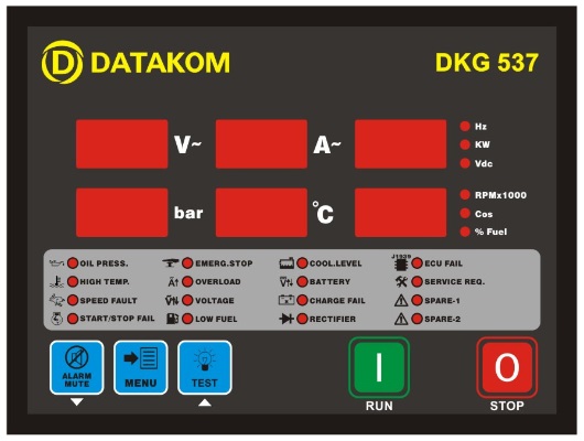 DATAKOM DKG-537 Контролер ручного та дистанційного керування генератором з J1939