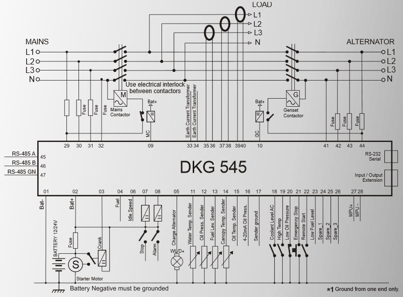 DATAKOM DKG-545 Контролер автоматичного керування генератором