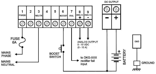 DATAKOM SMPS-1210-D (12V/10A) Зарядний пристрій акумулятора з дисплеєм