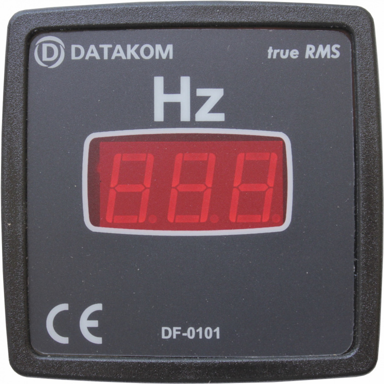 DATAKOM DF-0101 Частотомір, 1 фаза, 72x72 мм
