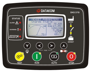 DATAKOM DKG-379-CAN-ANL Багатофункціональний контролер управління генератором постійного струму, J1939+0-10V