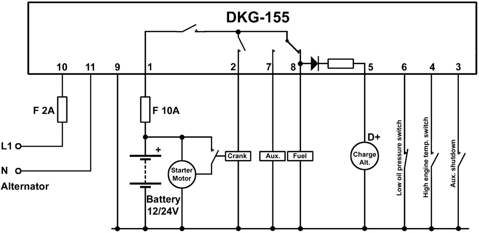DATAKOM DKG-155 Контролер ручного керування генератором