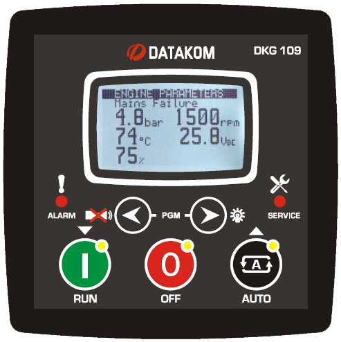 DATAKOM DKG-109 Контролер автоматичного керування генератором та введення резерву