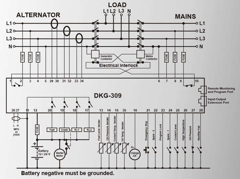 DATAKOM DKG-309 CAN Контролер автоматичного керування генератором з J1939
