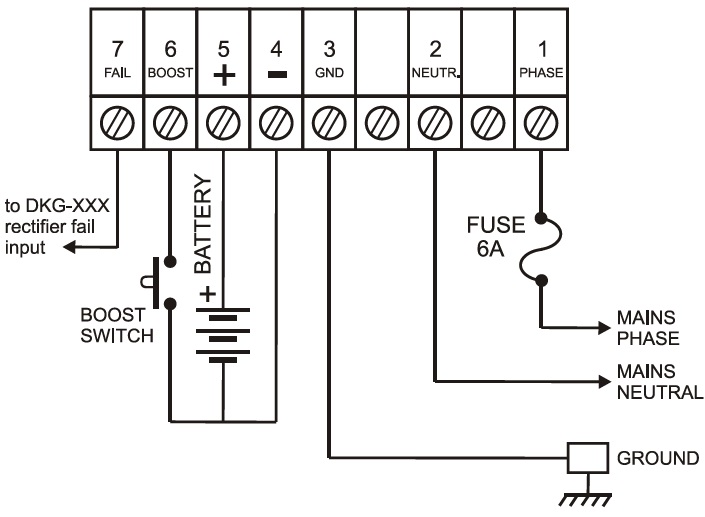 DATAKOM SMPS-243 Зарядний пристрій акумулятора (24V/3A)