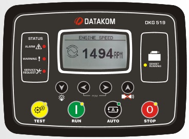 DATAKOM DKG-517-CAN Контролер ручного та дистанційного керування генератором з J1939